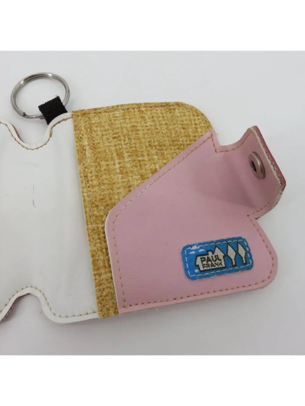 Y2K Paul Frank Pink Glitter Cupcake Sweet Treat Bifold Wallet Key Ring Cute VTG